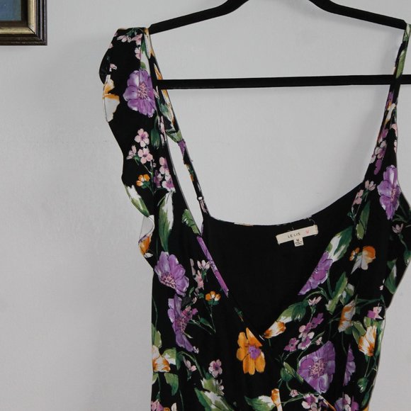 LE LIS Floral Wrap Maxi Dress / Medium NWOT - Picture 9 of 12
